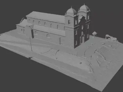 Brazilian Historic Church - Imbituba 3D Scan 3D model