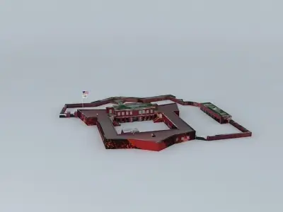 Fort Frederik St Croix USVI 3D model