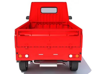Mahindra Jeeto Minivan 3D Indian Light Commercial Vehicle LCV 3D model
