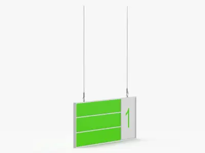 Aisle Sign 01 3D model
