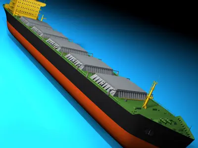 Cargo ship 3D model