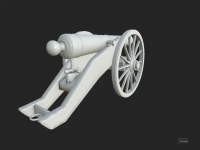 Pirate Ship Cannon 3D model