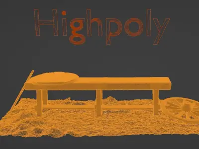 Old Bench Free 3D model purchase