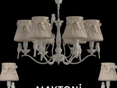 Chandelier Bird ARM013-06-W Maytoni Classic Free 3D model
