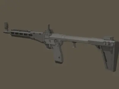 Kel-Tec Sub-2000 Low-poly 3D model