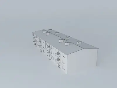 Caprag older residential building Free 3D model