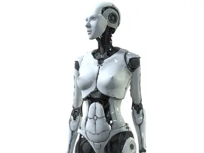 Mother and Son Cyborgs Collection 3D model