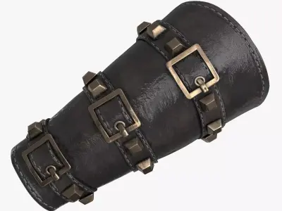 Arm Bracers Low-poly 3D model