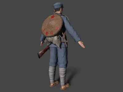 solider Low-poly 3D model