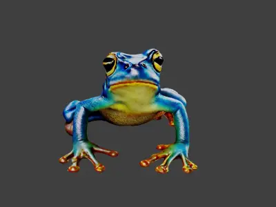 Frog Animal Low-poly 3D model