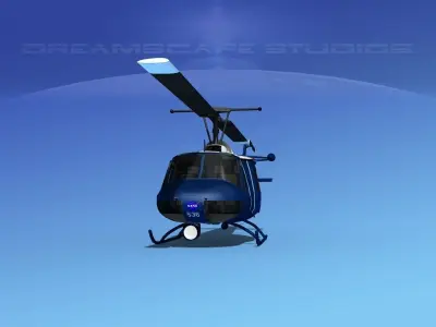 Bell 204 NASA 1 3D model
