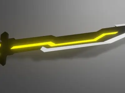 Sword neon Free 3D model