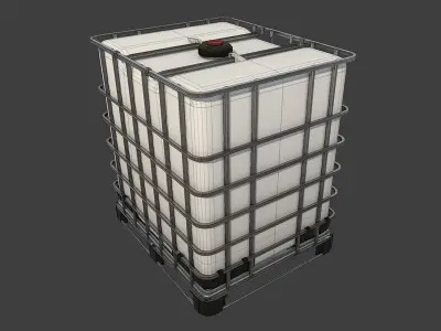 Intermediate Bulk Container Low-poly 3D model