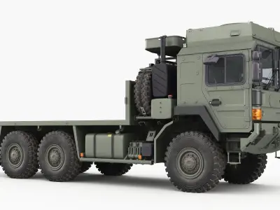 European military truck MAN HX61 3D model