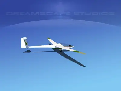 Glaser Dirks DG200 15Mtr Sailplane V06 3D model