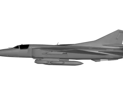 Mikoyan Gurevich MiG-23 3D model