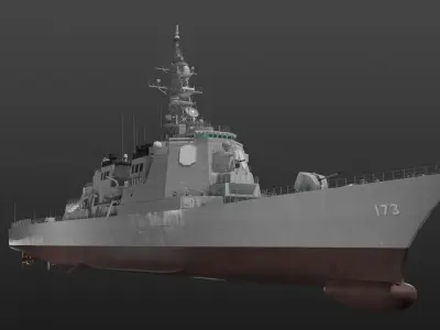 JMSDF Kongo class guild missile destroyer 3D model