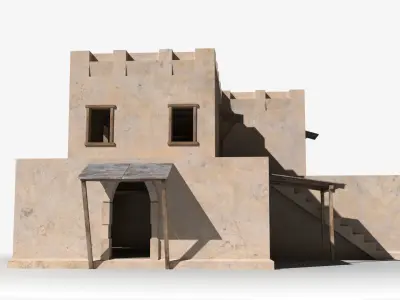 Arab x33 Low-poly 3D model