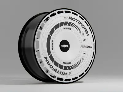 Rotiform LAS-R and Aero Disc Low-poly 3D model