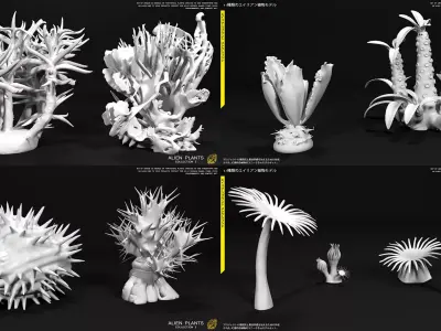 ALIEN PLANTS Collection 2 3D model