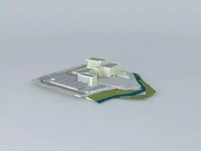 Texas Instrument Site Plan Model 3D model