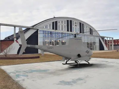 Northrop Grumman MQ-8 Fire Scout Low-poly 3D model