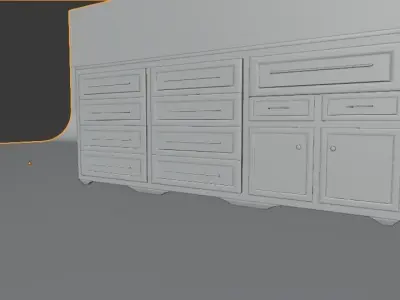 Wooden drawer Free 3D model buy