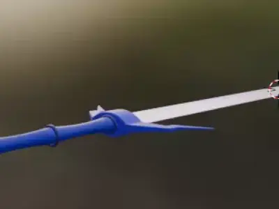SWORD LOW POLY READY FOR GAME AND ANIMATION Low-poly 3D model