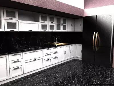 kitchen furniture 3D model get