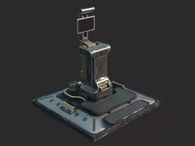 Future Science Fiction Computer Console 3D model purchase