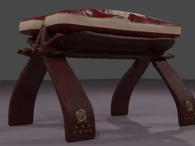 Egyptian stool Free 3D model