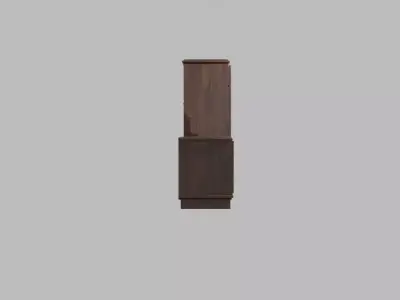 Vintage Bedroom Storage Set Low-poly 3D model