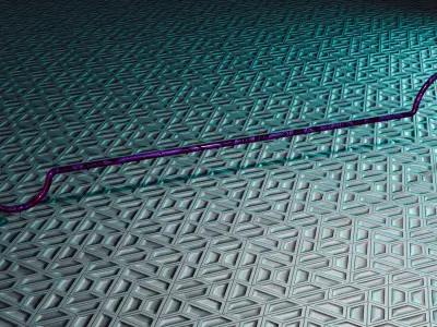 Double sided crook 3D model