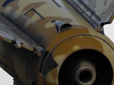 V2 Rocket missile 3D model