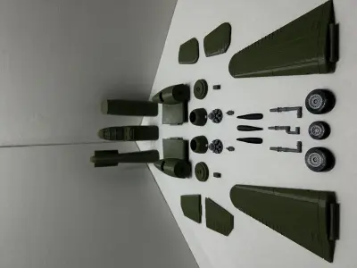 North American B-25 Mitchell 1-48 3D print model