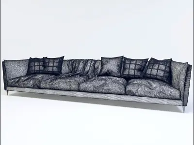 Leather sofa Free 3D model purchase