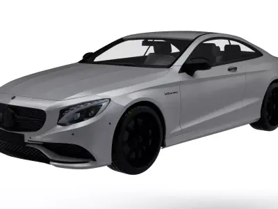 Mercedes-Benz S-Class Low-poly 3D model