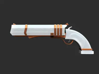 Sci-Fi Short Shotgun - Gun Weaponry - Luxury Low-poly 3D model
