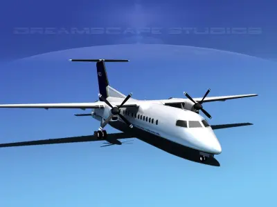 DeHavilland DHC-8-Q300 Air Charter Intl 3D model