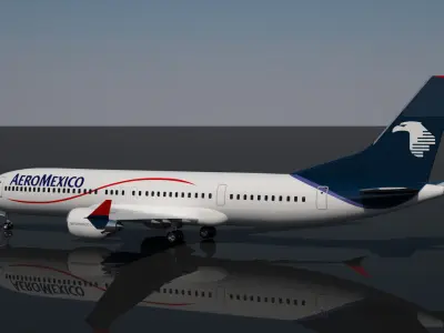 Aeromexico Boeing 737 MAX - 9 3D model