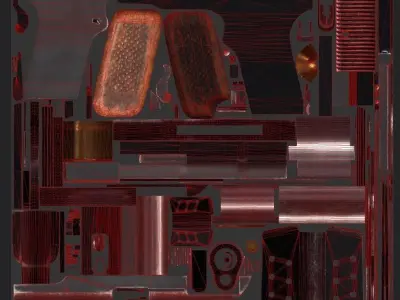 TT Pistol  Low-poly 3D model