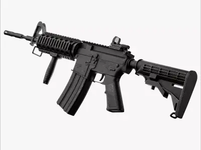 M4 Carbine Assaut Rifle Low-poly 3D model