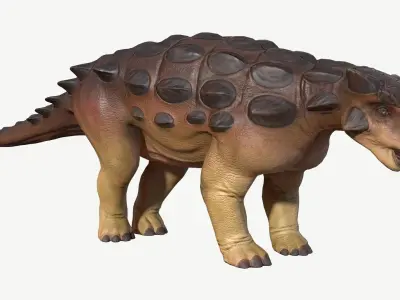 Ankylosaurus dinosaur Low-poly 3D model