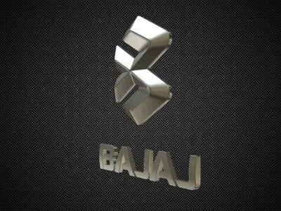 bajaj logo 3D model
