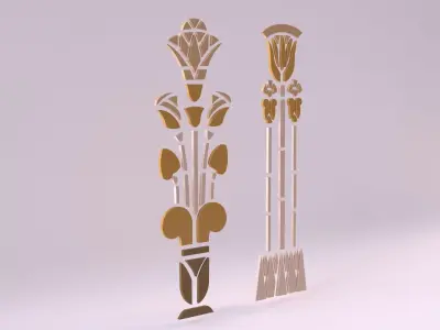 Egyptian Symbols - 030 Low-poly 3D model