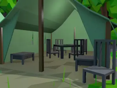 Furniture pack Free low-poly 3D model buy