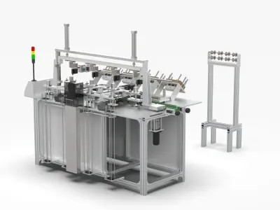 Automatic Wet Tissue Paper Packaging Laminating Machine 3D model