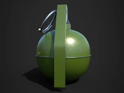 Hand Granade Free 3D model
