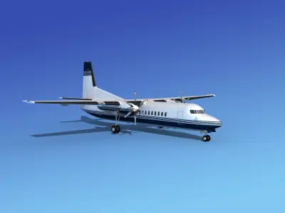 Fokker 50 Corporate 1 3D model