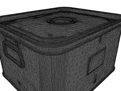 Weathered Military Storage Box 3D model